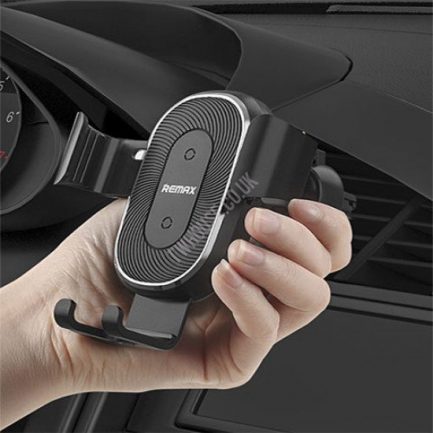Remax RM-C38 Air Vent Black Βάση Στήριξης Αυτοκινήτου με Ασύρματη Φόρτιση 10W - Image 2