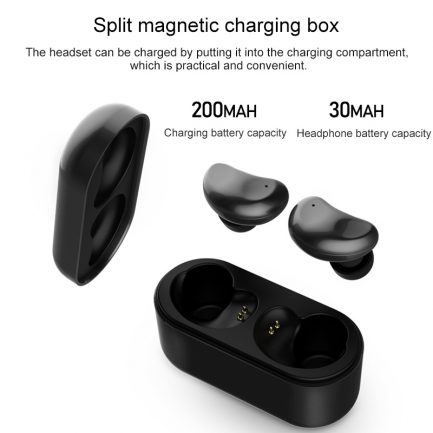 Remax Wireless TWS5 Bluetooth Ακουστικά - Μαύρο - Image 4
