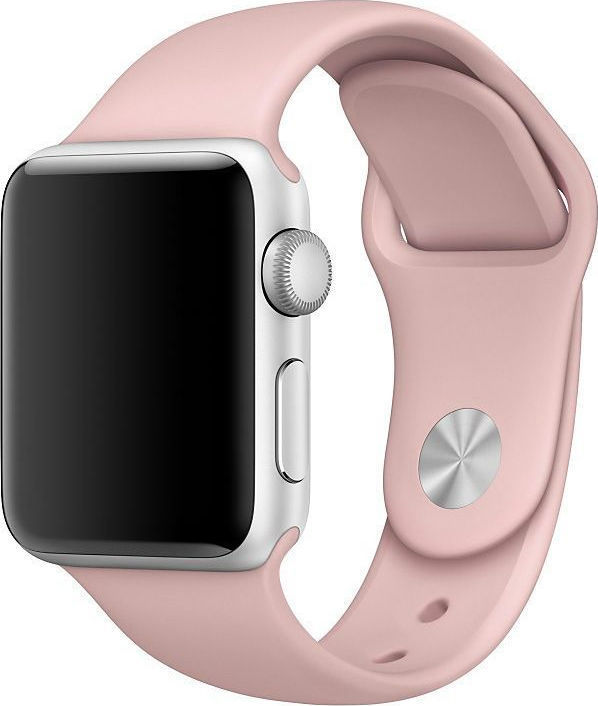 Ανταλλακτικό λουράκι Silicone Band for Apple Watch 42/44mm (Baby Pink)
