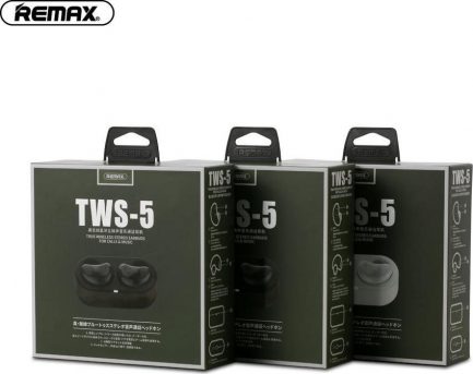 Remax Wireless TWS5 Bluetooth Ακουστικά - Μαύρο - Image 2