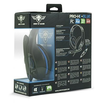 Spirit of Gamer "PRO-H5" Blue - Gaming Headset with Microphone and Padded Cushions - Double Jack With Console Adapter - Lightweight for Gamer - PS4 / SWITCH / XBOX ONE And PC Compatible - Image 6