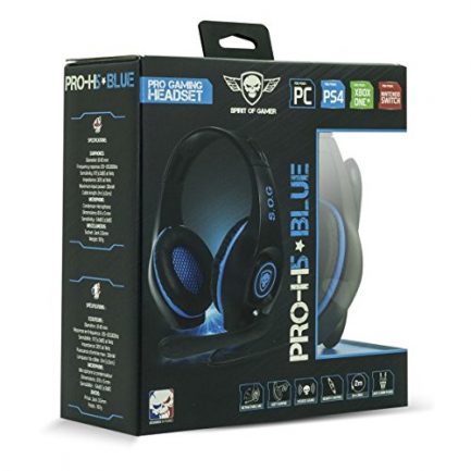 Spirit of Gamer "PRO-H5" Blue - Gaming Headset with Microphone and Padded Cushions - Double Jack With Console Adapter - Lightweight for Gamer - PS4 / SWITCH / XBOX ONE And PC Compatible - Image 7