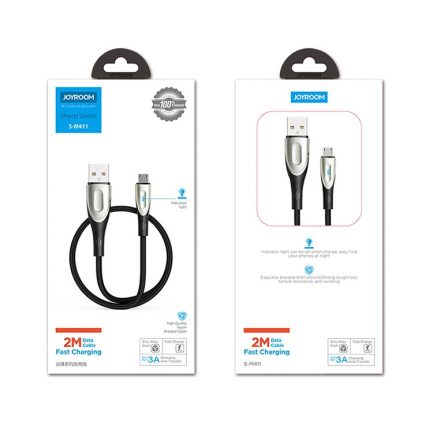 JOYROOM (S-M411) Sharp series Micro USB Interface Charging 3A - 2M - Image 2