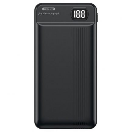 Remax Fizi Series RPP-106 20000mAh Power Bank With LED Display - Μαύρο - Image 3