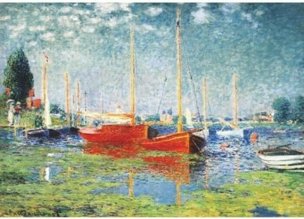 Puzzle Claude Monet Red Boats at Argenteuil 1000pcs (67548-04) D-Toys - Image 2