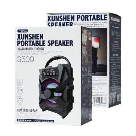 Proda Xunshen portable wireless Bluetooth speaker FM radio / SD card reader / AUX / USB black (PD-S500 black) - Image 2