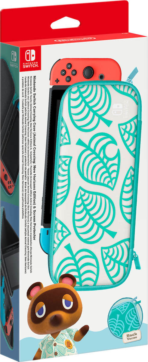 Nintendo Carrying Case (Animal Crossing: New Horizons Edition) & Screen Protector Switch