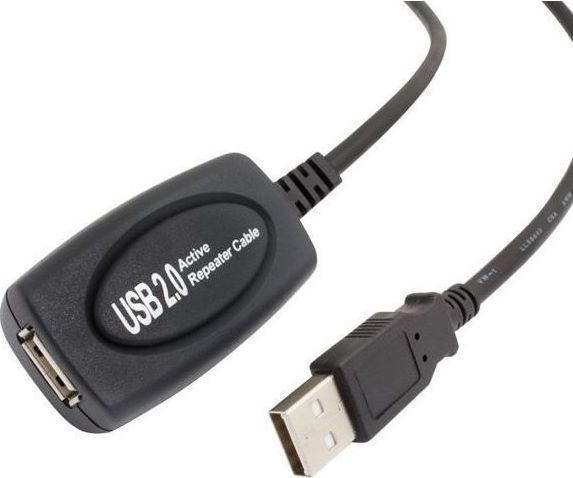 Powertech USB 2.0 Cable USB-A male - USB-A female 15m με ενισχυτή (CAB-U054)