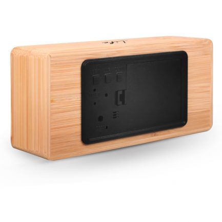 LIFE Noble Bamboo Ψηφιακό θερμόμετρο/υγρόμετρο εσωτερικού χώρου, με ρολόι, ξυπνητήρι και ημερολόγιο. - Image 4