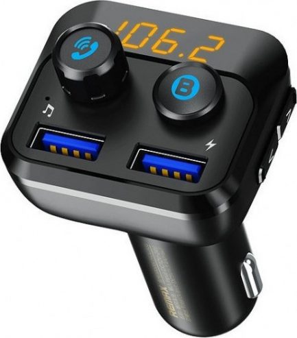 Remax RCC105 2xUSB FM Transmitter για Αναπαραγωγή Μουσικής / Κλήσεις / Φόρτιση Κινητών στο Αυτοκίνητο. - Image 3