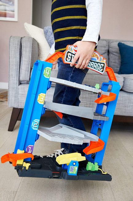 Mattel Hot Wheels: City VS Robo Beasts - City Stunt Garage Γκαράζ (GNL70) - Image 8