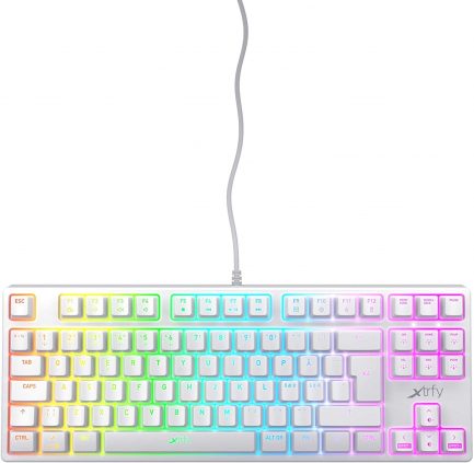 Xtrfy K4 TKL RGB White Compact Mechanical Gaming Keyboard (XG-K4-RGB-TKL-WH-R-UK) - Image 2