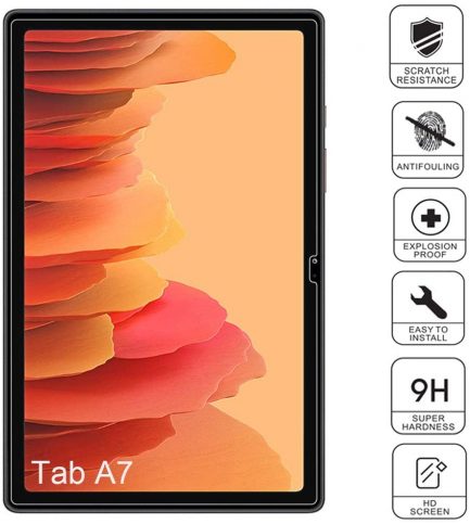 Samsung Galaxy A7 10.4 inch 2020, SM-T500/T505/T507- Tempered Glass Film [Ultra Clear] [Anti Scratch] [[9H Hardness] for Galaxy Tab A7, Transparent (oem) - Image 2