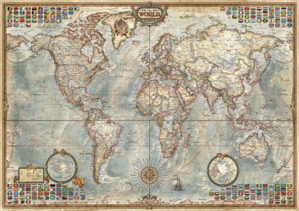Παζλ Political Map Of The World 1500pcs (16005) Educa - Image 2