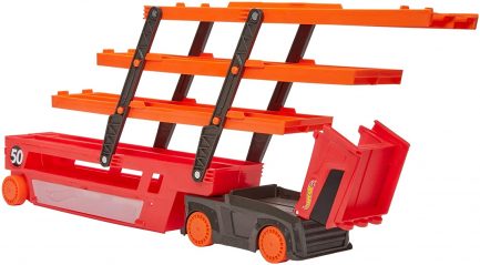 Παιχνιδολαμπάδα Mattel Hot Wheels Mega Hauler - Νέα Νταλίκα Γκαράζ 5 Επιπέδων GHR48 - Image 6