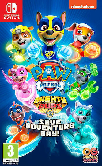 Paw Patrol: Mighty Pups Save Adventure Bay Switch NEW
