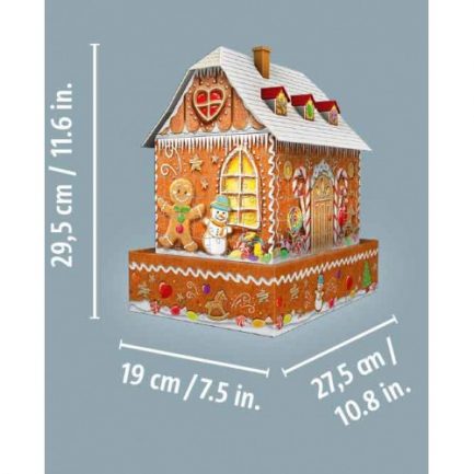 Ravensburger 3D Puzzle Midi 216 Τεμ. Gingerbread Σπιτάκι 11237 - Image 3