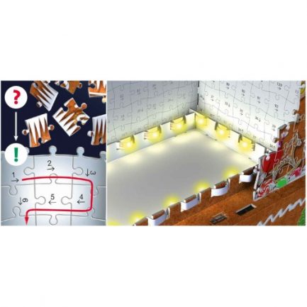 Ravensburger 3D Puzzle Midi 216 Τεμ. Gingerbread Σπιτάκι 11237 - Image 4