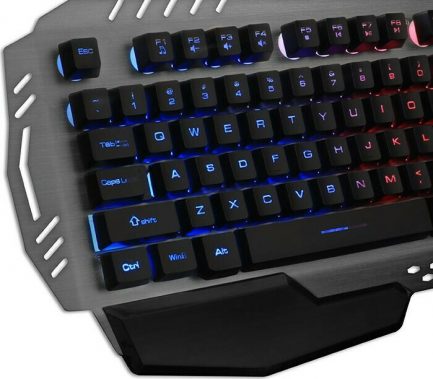 NOD Fury Gaming KB  Ενσύρματο gaming πληκτρολόγιο, με RGB LED οπίσθιο φωτισμό, επιφάνεια από αλουμίνιο και palm rest. - Image 4