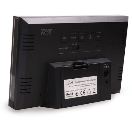 Life Smartweather Tundra Curved 221-0188  Wi-Fi Curved Design μετεωρολογικός σταθμός με ασύρματο εξωτερικό αισθητήρα, έγχρωμη οθόνη LCD 5.5" και ρολόι / ξυπνητήρι. - Image 3