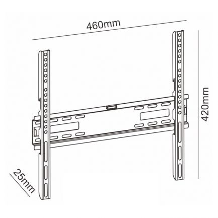SONORA WonderWall 400 Fixed - Σταθερή επιτοίχια βάση στήριξης, για τηλεοράσεις LED/LCD από 32" έως 55". - Image 2
