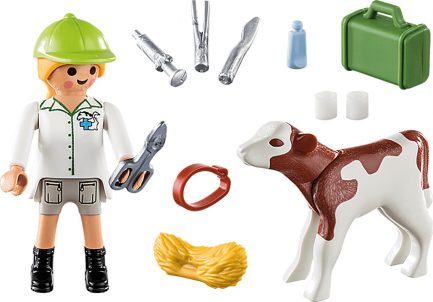 Playmobil Special Plus: Κτηνίατρος με μοσχαράκι (70252) - Image 2