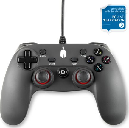 Spartan Gear Oplon - Ενσύρματο χειριστήριο συμβατό με κονσόλα PlayStation 3 & PC (5207011004392) - Image 5