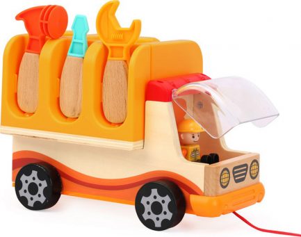 TopBright Wood Pretend Play Foldable Workbench Truck - Φορτηγό με πάγκο εργαλείων (120312) - Image 8