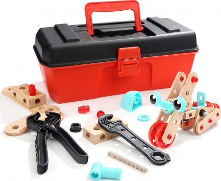 Παιχνιδολαμπάδα TopBright Take-along Tool Kit Toy - Ξύλινη Εργαλειοθήκη Δραστηριοτήτων (120390) - Image 2