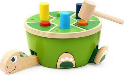 TopBright Wooden Turtle Pounding Bench-Ξύλινος Πάγκος Με Σφυρί, Χελώνα 120332 - Image 2