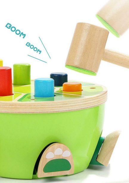 TopBright Wooden Turtle Pounding Bench-Ξύλινος Πάγκος Με Σφυρί, Χελώνα 120332 - Image 3