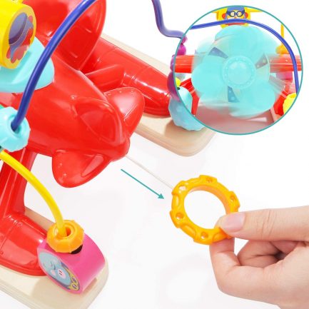 TopBright Multifunctional Round Bead Plane -Ξύλινος Λαβύρινθος Αεροπλανάκι (120433) - Image 6