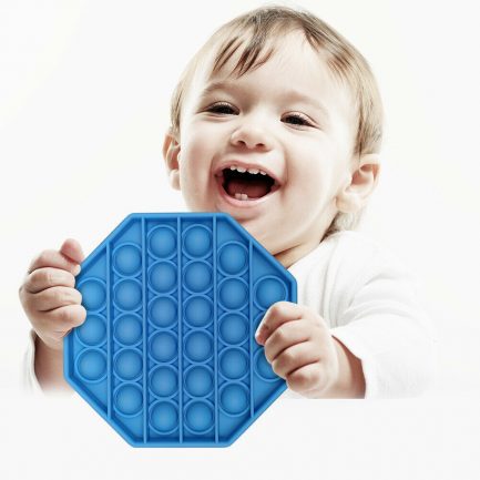 Pop It Παιχνίδι Στρες Ανακούφισης παζλ- Bubble Sensory Decompression Toy παζλ για ενήλικες Παιδιά - Octagon Cyan (oem) - Image 3