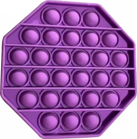 Pop It Παιχνίδι Στρες Ανακούφισης παζλ- Bubble Sensory Decompression Toy παζλ για ενήλικες Παιδιά - Octagon Μωβ (oem)