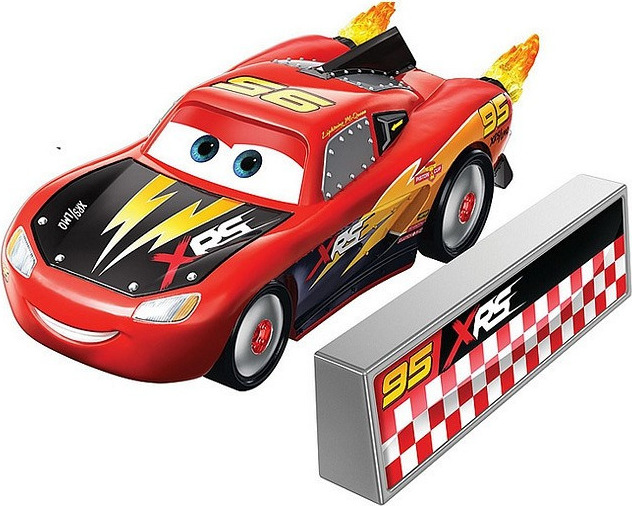Mattel Disney Cars: XRS Rocket Racing - Κεραυνός Μακουϊν με Τοίχο που Διαλύεται (GKB88 - Image 2