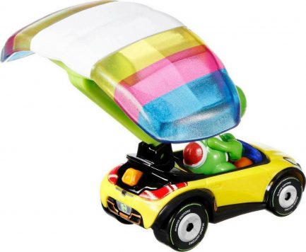Mattel Hot Wheels Mario Kart: Αυτοκινητάκια με Ανεμόπτερο - Yoshi (GVD32) - Image 2