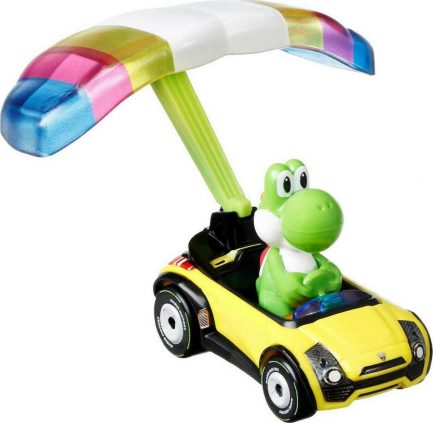 Mattel Hot Wheels Mario Kart: Αυτοκινητάκια με Ανεμόπτερο - Yoshi (GVD32) - Image 3