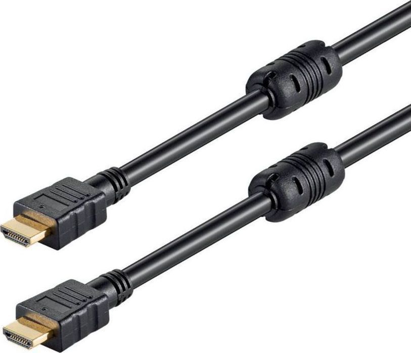 Powertech HDMI 1.4 Cable HDMI male - HDMI male 3m Μαύρο (CAB-H004)