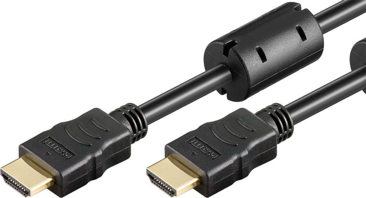 Powertech HDMI 1.4 Cable HDMI male - HDMI male 3m Μαύρο (CAB-H088)