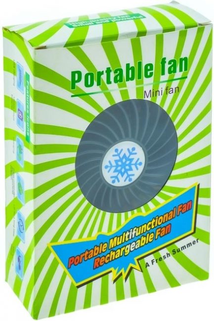 Summer Fan Black - Φορητό Mini Ανεμιστηράκι (OEM) - Image 2
