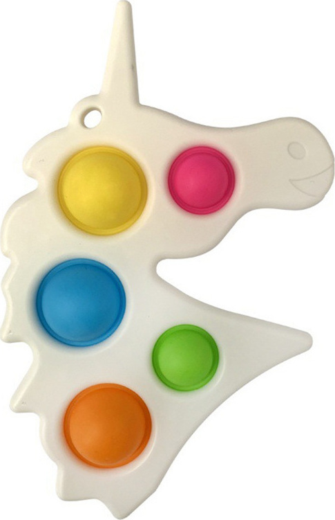 Pop IT Fidget Παλέτα Μονόκερος - 5 Χρώματα White