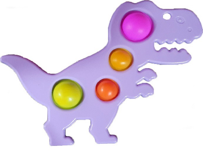 Pop IT Fidget Παλέτα Δεινόσαυρος- 4 Χρώματα Μωβ