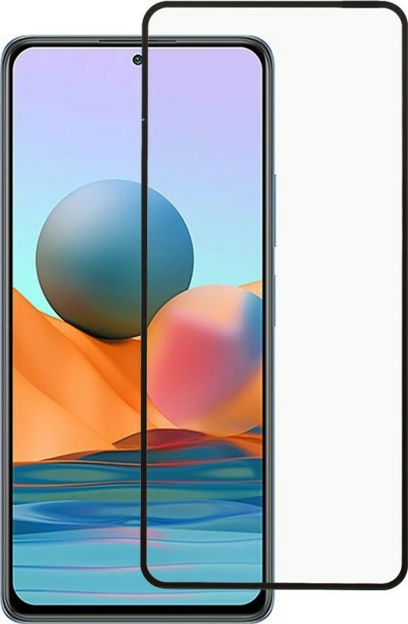 YSY Full Cover Προστατευτικό Τζαμάκι Οθόνης για Xiaomi Redmi Note 10/10s - Black YSY-XM-Note 10s-BLK