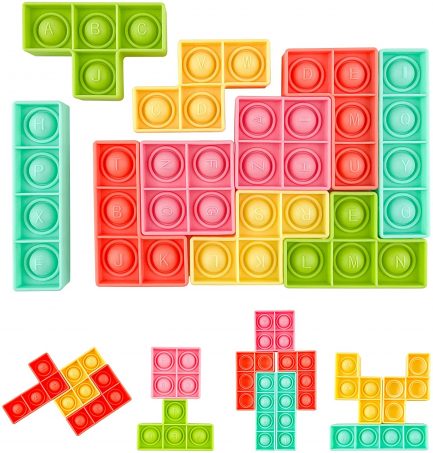 Σούπερ Γίγας Tetris Fidget Pop it Αγχολυτικό Παιχνίδι Puzzle 10 Τεμαχίων (Tetris)(22*13.7 cm) - Image 7