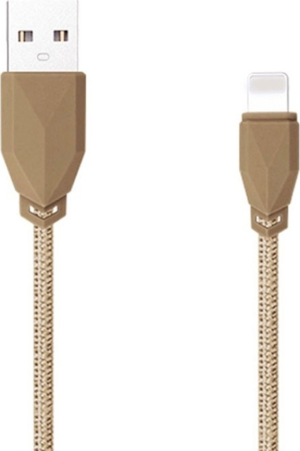 Awei Braided USB to Lightning Cable Χρυσό 1m (CL-981) - Image 2