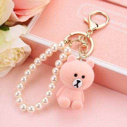 Μπρελόκ Cute Cartoon Keychain with 3D PVC Key Ring Accessories Key Charms -Teddy Bear - Image 2