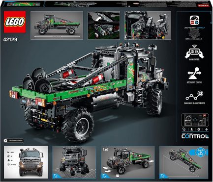 LEGO® Technic:  4x4 Mercedes-Benz Zetros Trial Truck Toy, RC Car, App-controlled Motor Vehicles Series (42129) - Image 8