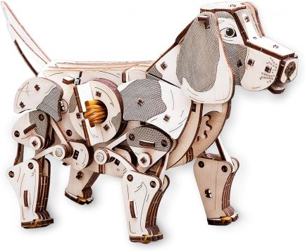 Μηχανικό τρισδιάστατο παζλ EWA Eco Wood Art 3D Wooden Puzzle Mechanical Model -Puppy (4815123000730) - Image 2