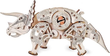 Μηχανικό τρισδιάστατο παζλ EWA Eco Wood Art 3D Wooden Puzzle Mechanical Model -Triceratops (4815123000570) - Image 2