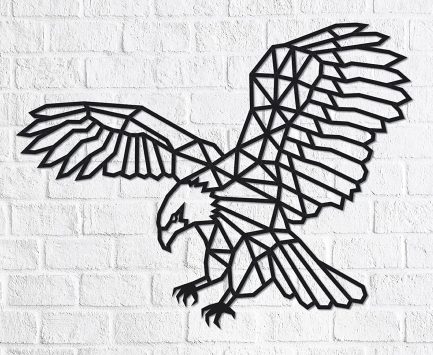 EWA Eco Wood Art 3D Ξύλινο Παζλ για Διακόσμηση – Eagle- Wall Decal, DIY Kit for Self-Assembly, No Glue Required (265 pre-cut pieces)V0523311 - Image 2